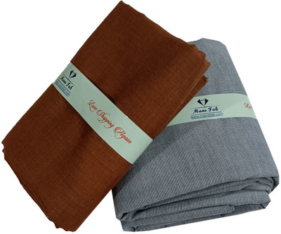 Mansfab Polycotton Solid Shirt & Trouser Fabric