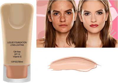 GFSU SPF 15 Long Lasting  Foundation(COOL IVORY, 30 ml)