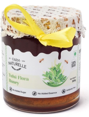 Farm Naturelle Real Vana Tulsi Forest Honey (250 GMS) and Real Cinnamon Infused Forest Honey (40Gms) Combo-Immense Medicinal Value(290 g)