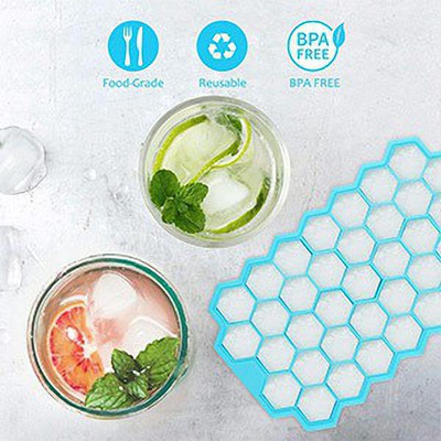 JMALL Blue Silicone Ice Cube Tray(Pack of1)
