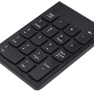 Wifton Numeric Keypad USB Wireless Mechanical Numpad Number Keyboard-IX20 Wireless Handheld Multi-device Keyboard Compatible with Desktop, Laptop, Mac(Black)