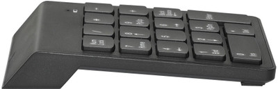 Wifton Numeric Keypad Slim Mini Number Pad Keyboard 18 Keys-IX11 Wireless Handheld Multi-device Keyboard Compatible with Desktop, Laptop, Mac(Black)