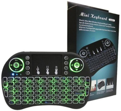 Wifton Keyboard Russian English Air Mouse Multi-Media Remote Control Touchpad-X36 Bluetooth Multi-device Keyboard(Black)