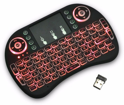 Wifton Mini Wireless Keyboard with touchpad without backlit-X26 Bluetooth Handheld Multi-device Keyboard Compatible with Desktop, Laptop, Mac Mini Wireless Keyboard with touchpad without backlit Gaming Qwerty Handheld Keyboard(Black)