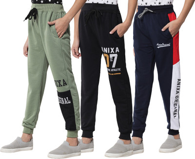 Trendy World Track Pant For Boys(Multicolor, Pack of 3)