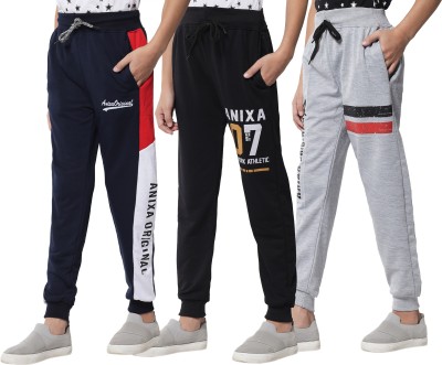 Fit N Fame Track Pant For Boys(Multicolor, Pack of 3)