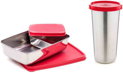 Signoraware 3524 & 3451 2 Containers Lunch Box(900 ml)