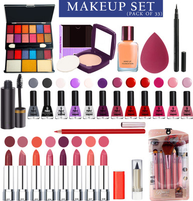 G4U stylish makeup kit for women full kit 16082021A1(Pack of 33)