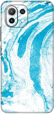 Vcare GadGets Mi 11 Lite NE 5G Mobile Skin(Blue, White)