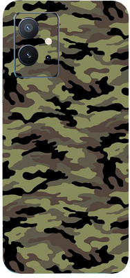 AsSkin Vivo iqooZ6 5g Mobile Skin(Ultra Super Military Green Camouflage With High Gloss Finish).)