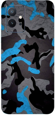 AsSkin Vivo iqooZ6 5g Mobile Skin(Ultra Super Military Blue Camouflage With High Gloss Finish).)