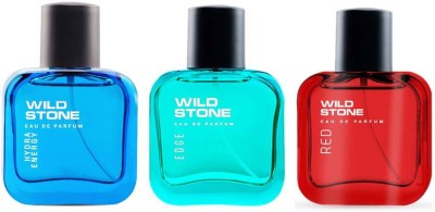 Wild Stone Edge, Hydra Energy and Red Perfume for Men, Pack of 3 (30ml each) Eau de Parfum  -  90 ml(For Men)