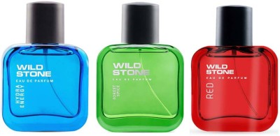 Wild Stone Forest Spice, Hydra Energy and Red Perfume for Men, Pack of 3 (30ml each) Eau de Parfum  -  90 ml(For Men)