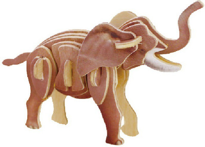 Funwood Games Robotime 3D Do IT Yourself Elephant Puzzle(1 Pieces)