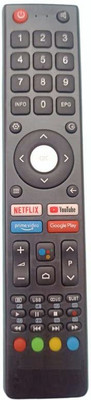 Ehop Compatible Remote Control for Smart Tv with YouTube, Netflix Aiwa Remote Controller(Black)