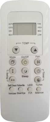 LipiWorld VE-148 AC Remote Control Compatible for  Carrier AC Remote Controller(Grey)