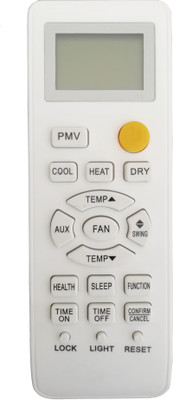 LipiWorld 131A PMV AC Remote Control Compatible for  Haier AC Remote Controller(Grey/White)