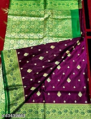 Ansari Fabrics Woven Bollywood Art Silk Saree(Multicolor)
