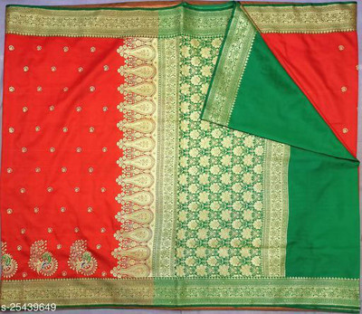 Ansari Fabrics Printed Bollywood Art Silk Saree(Multicolor)