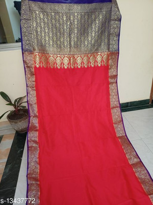 Ansari Fabrics Printed Bollywood Art Silk Saree(Multicolor)