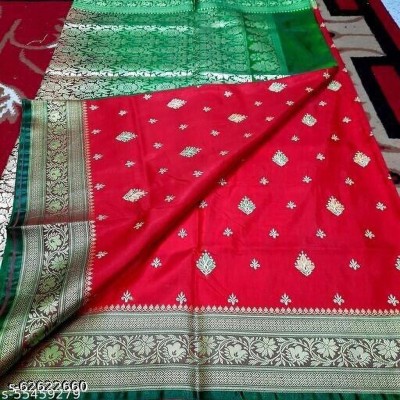 Ansari Fabrics Printed Bollywood Art Silk Saree(Multicolor)