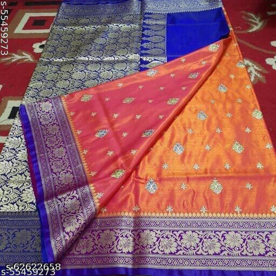 Ansari Fabrics Printed Bollywood Art Silk Saree(Multicolor)