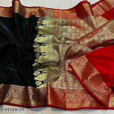 Ansari Fabrics Printed Bollywood Art Silk Saree(Multicolor)