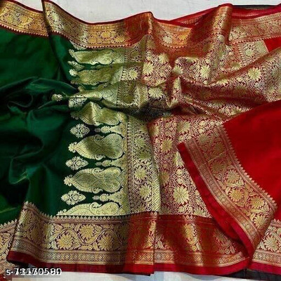 Ansari Fabrics Printed Bollywood Art Silk Saree(Multicolor)