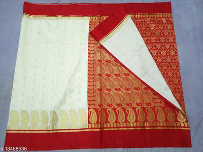 Ansari Fabrics Self Design Banarasi Pure Silk Saree(Multicolor)