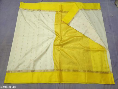 Ansari Fabrics Self Design Banarasi Pure Silk Saree(Multicolor)