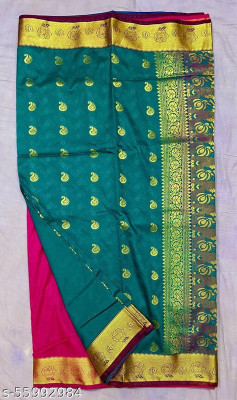 Ansari Fabrics Printed Bollywood Art Silk Saree(Multicolor)