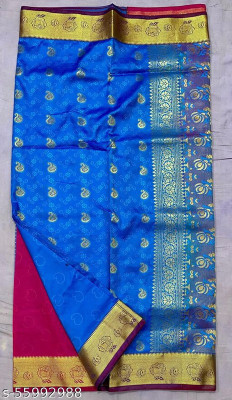 Ansari Fabrics Printed Bollywood Art Silk Saree(Multicolor)