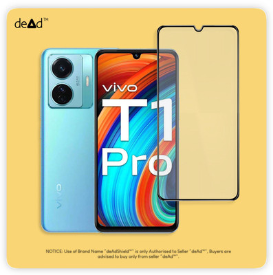deAdShield Edge To Edge Tempered Glass for vivo T1 Pro 5G(Pack of 1)