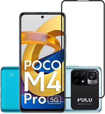 SM Styles Edge To Edge Tempered Glass for Xiaomi Poco M4 Pro 5g(Pack of 1)