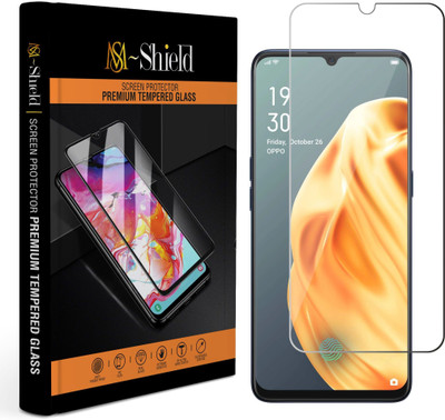 MS-Shield Edge To Edge Tempered Glass for OPPO F15, OPPO F15 5G(Pack of 1)