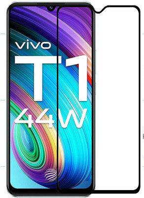SM Styles Edge To Edge Tempered Glass for vivo T1 44W(Pack of 1)