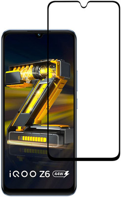 Shree Store Edge To Edge Tempered Glass for IQOO Z6 44W(Pack of 1)