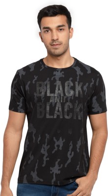 Status Quo Men Printed Casual Black Shirt