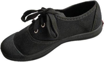 AXOLOTL Canvas Shoes For Men(Black , 4)