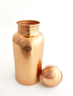 IndianArtVilla Copper Plain Design Small Water Bottle, 300 ML 300 ml Bottle(Pack of 1, Brown, Copper)