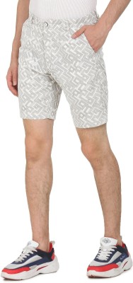 FLYING MACHINE Solid Men White Regular Shorts