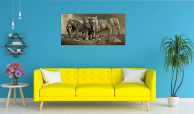 Varadvinayak 61 cm elephents medium Self Adhesive Sticker(Pack of 1)