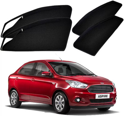 RAKRISH Rear Window, Side Window Sun Shade For Ford Aspire(Black)