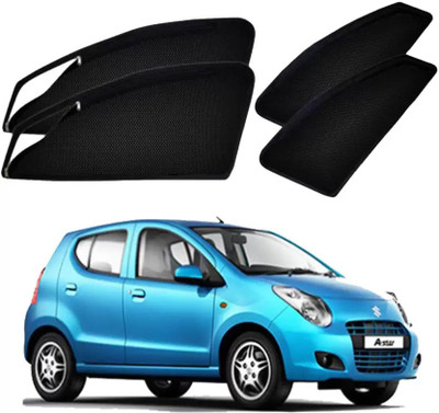 RAKRISH Rear Window, Side Window Sun Shade For Maruti Suzuki A-Star(Black)