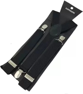 futurewizard Y- Back Suspenders for Men(Black)