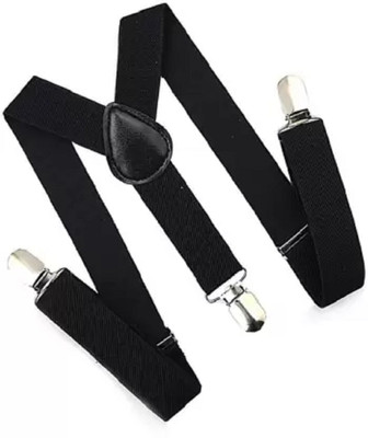 futurewizard Y- Back Suspenders for Men(Black)