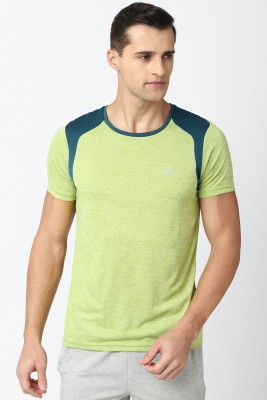 PETER ENGLAND Printed Men Crew Neck Green T-Shirt