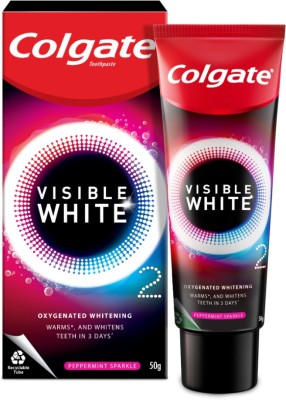 Colgate Visible White O2 Teeth Whitening Toothpaste – Peppermint Sparkle Toothpaste