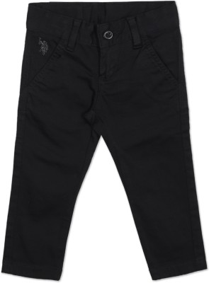 U.S. POLO ASSN. Regular Fit Boys Black Trousers