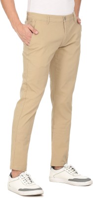 FLYING MACHINE Regular Fit Men Beige Trousers